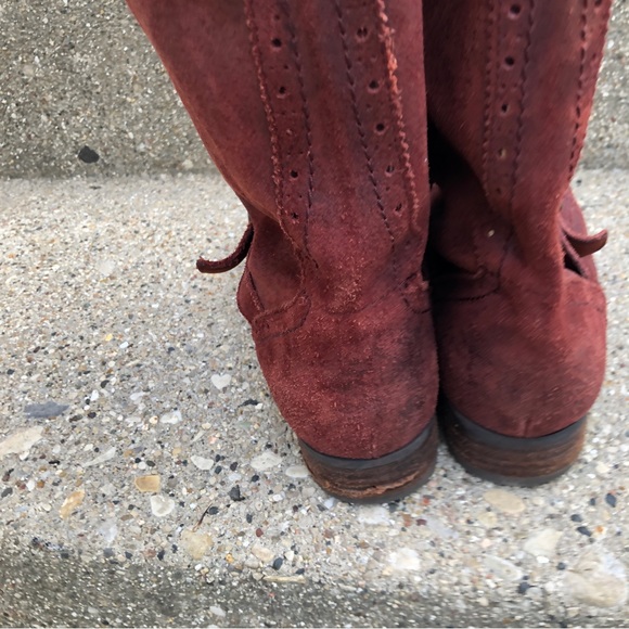 Aldo Short Suede Boots Size 7 - Picture 6 of 8